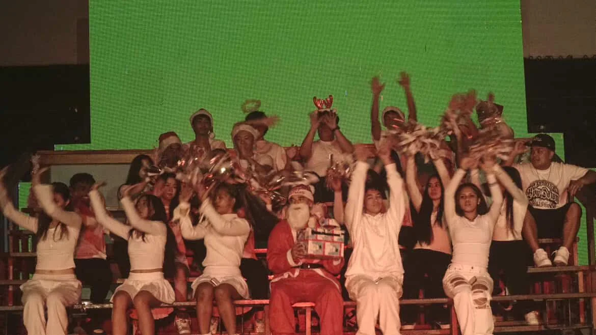 Saint Paul students performing together on stage
